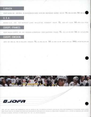 JOFA-katalog Canada 2001 Blad19