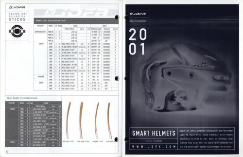 JOFA smart hockey 2001 equipment guide 07