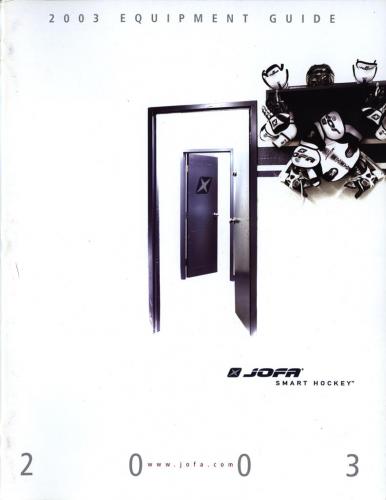 Jofa smart hockey equipment guide 2003 Blad01