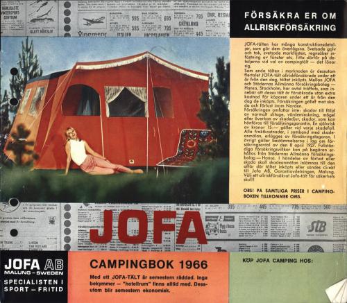 JOFA Oskar Camping Jofa campingbok 1966 0426
