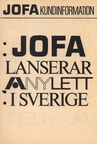 JOFA Oskar Camping Jofa lanserar Anylett 0497