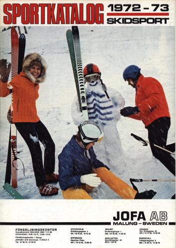 JOFA Oskar Längdåkning jofa sportkatalog 1972-73 Skidsport 0088