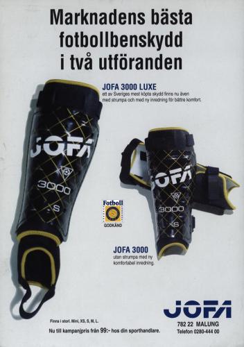 JOFA Volvo Fotboll Jofa fotbollsbenskydd 0265