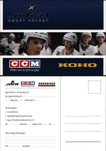 JOFA Volvo Hockey Infokort uppackning jofa ccm koho 0013