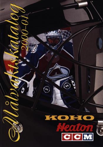 JOFA Volvo Hockey Koho heaton ccm målvaktskatalog 2000-01 0293