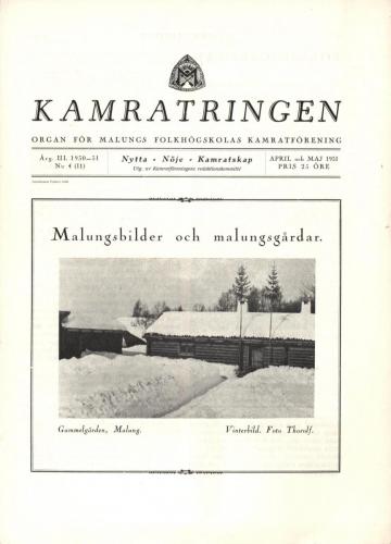 Folkhögskolan Kamratringen 1931-4