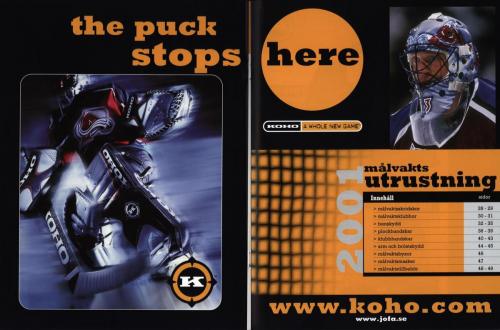 Koho hockeyutrustning 2001 Blad15