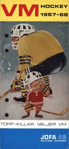 JOFA Oskar Hockey Jofa VM hockey 1967-68 0509