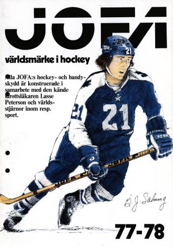 JOFA Volvo Hockey 0702 Hockey 1977-78 Salming